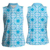 Polu Hawaii Iwa Bird Palaka Motifs Women Sleeveless Polo Shirt LT14 - Polynesian Pride