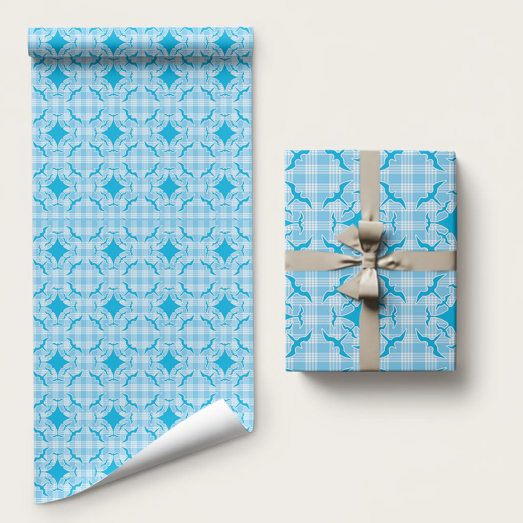 Polu Hawaii Iwa Bird Palaka Motifs Wrapping Paper
