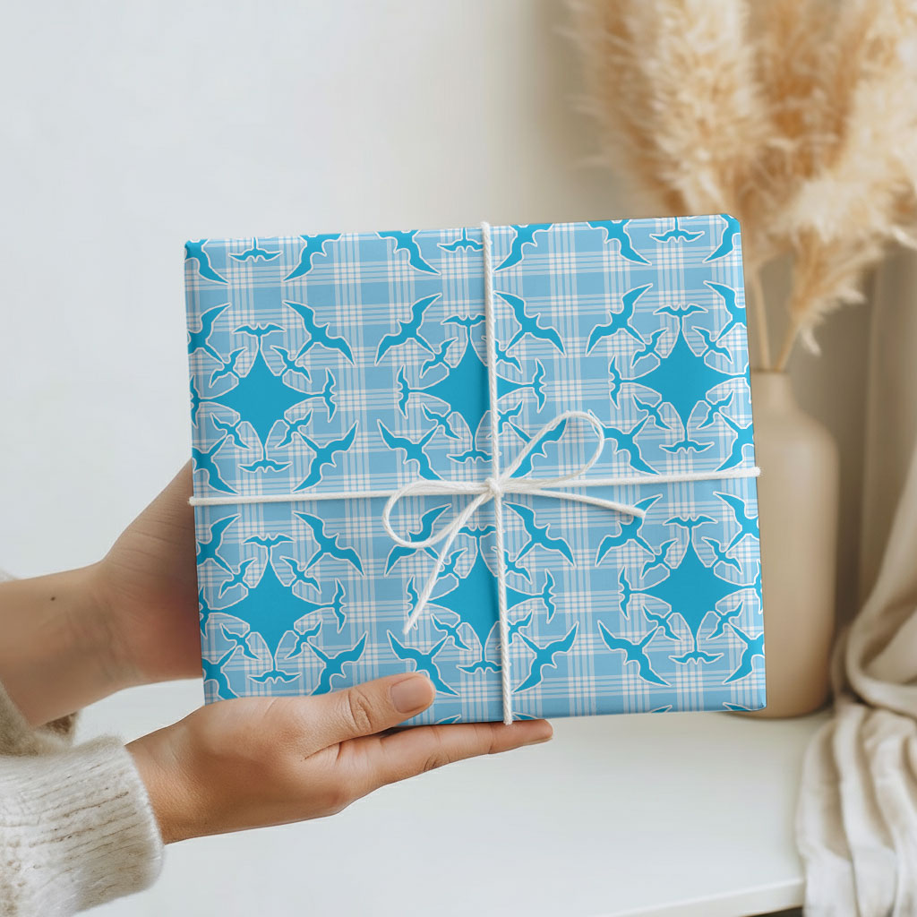 Polu Hawaii Iwa Bird Palaka Motifs Wrapping Paper LT14 - Polynesian Pride