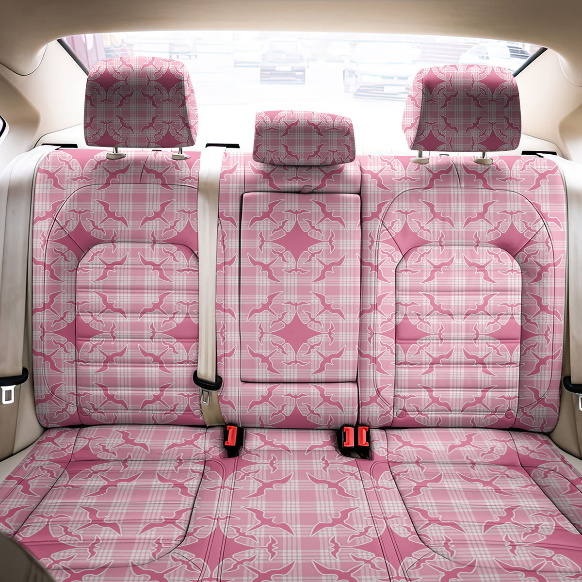 Alaka Hawaii Iwa Bird Palaka Motifs Back Car Seat Cover LT14 - Polynesian Pride