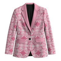 Alaka Hawaii Iwa Bird Palaka Motifs Blazer LT14 Unisex Pink - Polynesian Pride