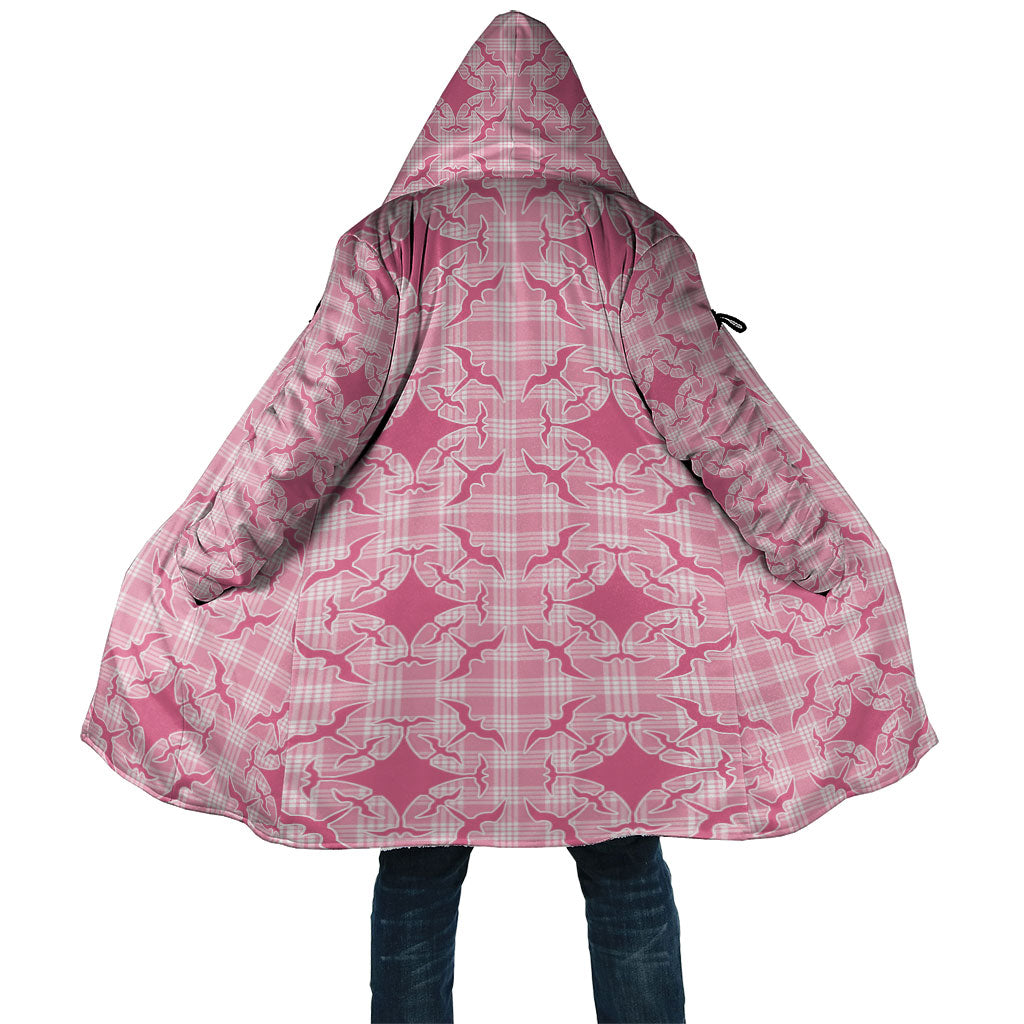 Alaka Hawaii Iwa Bird Palaka Motifs Cloak LT14 Unisex Pink - Polynesian Pride