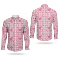 Alaka Hawaii Iwa Bird Palaka Motifs Couples Matching Off Shoulder Maxi Dress and Long Sleeve Button Shirt LT14 - Polynesian Pride