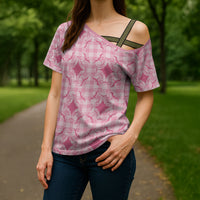 Alaka Hawaii Iwa Bird Palaka Motifs Cross Shoulder Shirt LT14 - Polynesian Pride