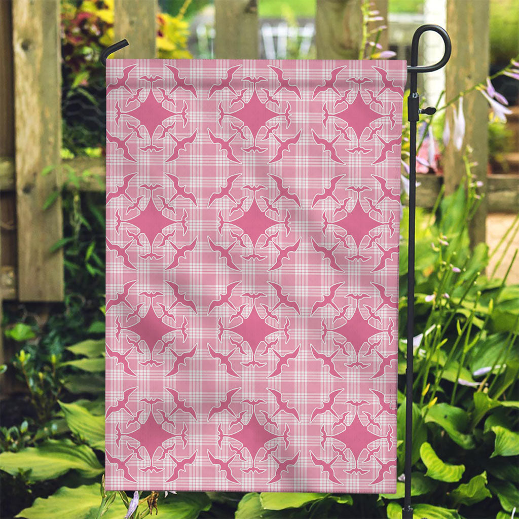 Alaka Hawaii Iwa Bird Palaka Motifs Garden Flag LT14 Garden Flag Pink - Polynesian Pride