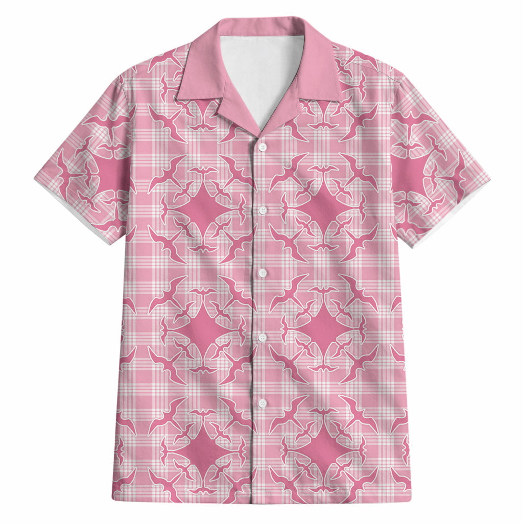 Alaka Hawaii Iwa Bird Palaka Motifs Hawaiian Shirt LT14 Pink - Polynesian Pride