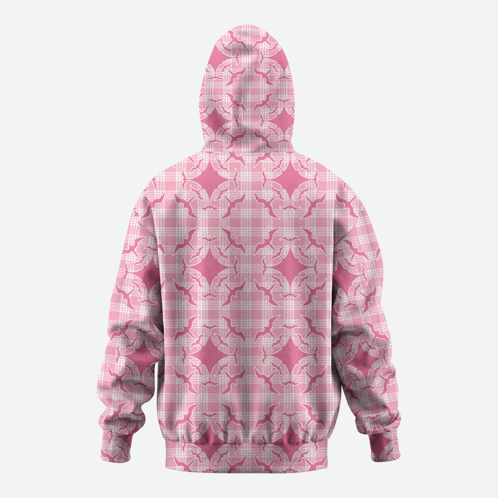 Alaka Hawaii Iwa Bird Palaka Motifs Hoodie LT14 - Polynesian Pride