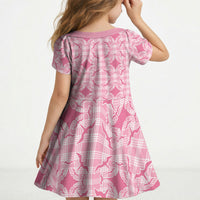 Alaka Hawaii Iwa Bird Palaka Motifs Kid Short Sleeve Dress LT14 - Polynesian Pride