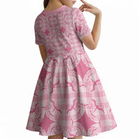 Alaka Hawaii Iwa Bird Palaka Motifs Kid Short Sleeve Dress LT14 - Polynesian Pride