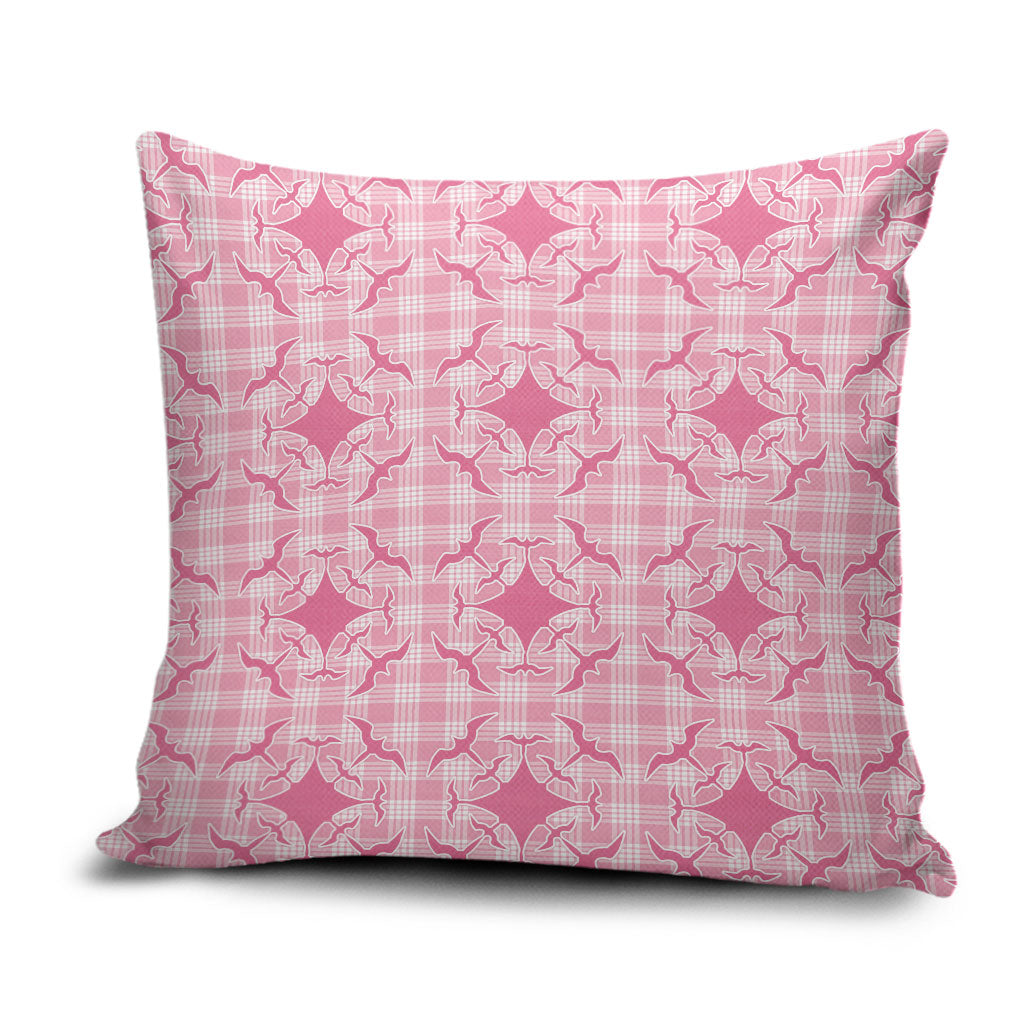 Alaka Hawaii Iwa Bird Palaka Motifs Pillow Cover LT14 Pink - Polynesian Pride