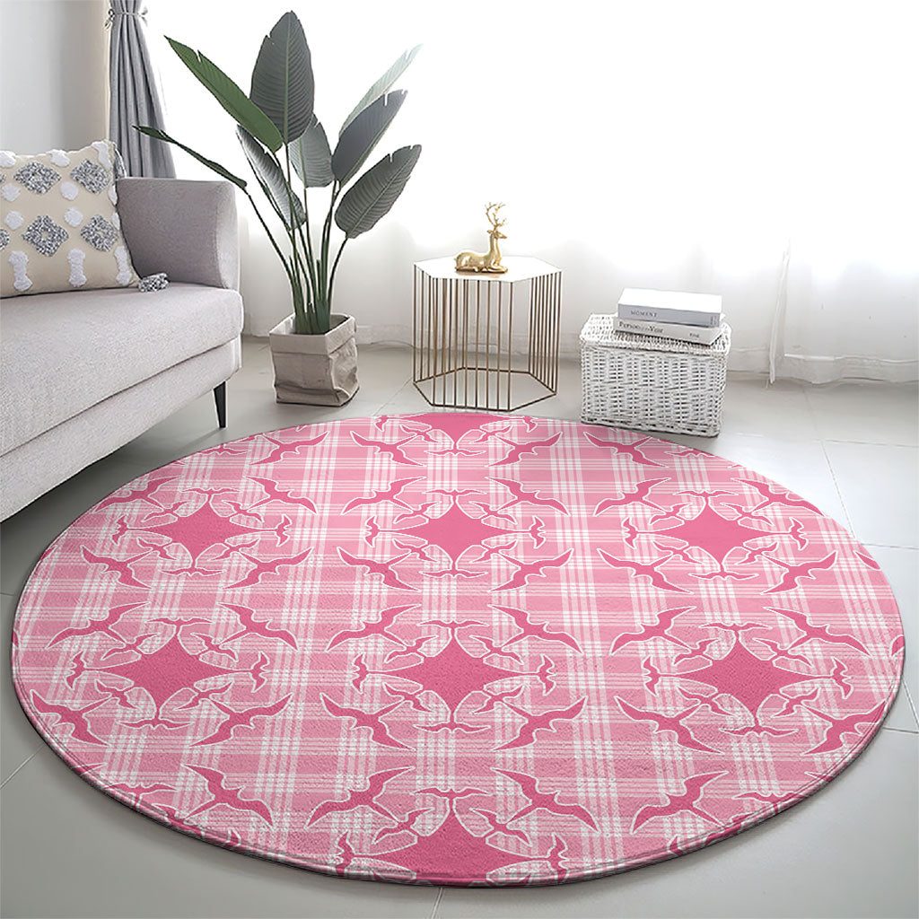 Alaka Hawaii Iwa Bird Palaka Motifs Round Carpet LT14 - Polynesian Pride