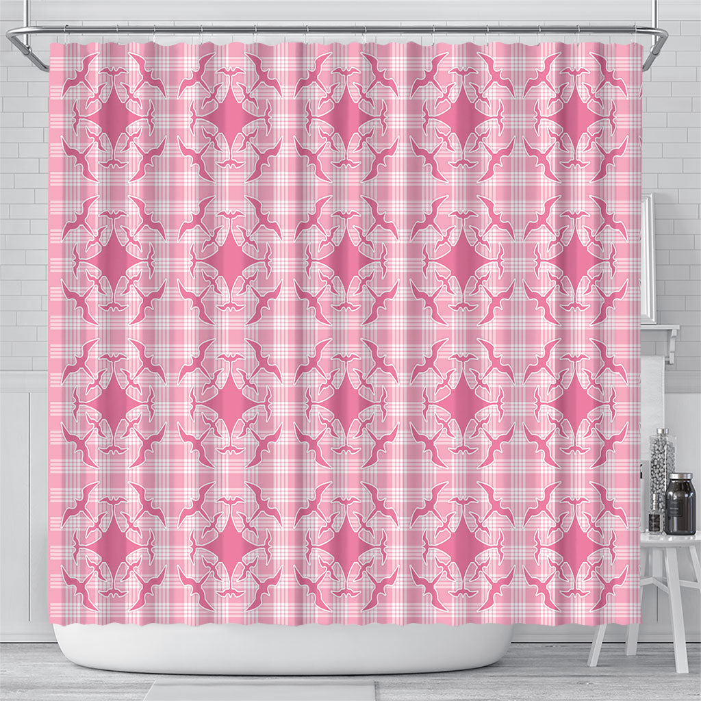 Alaka Hawaii Iwa Bird Palaka Motifs Shower Curtain LT14 - Polynesian Pride
