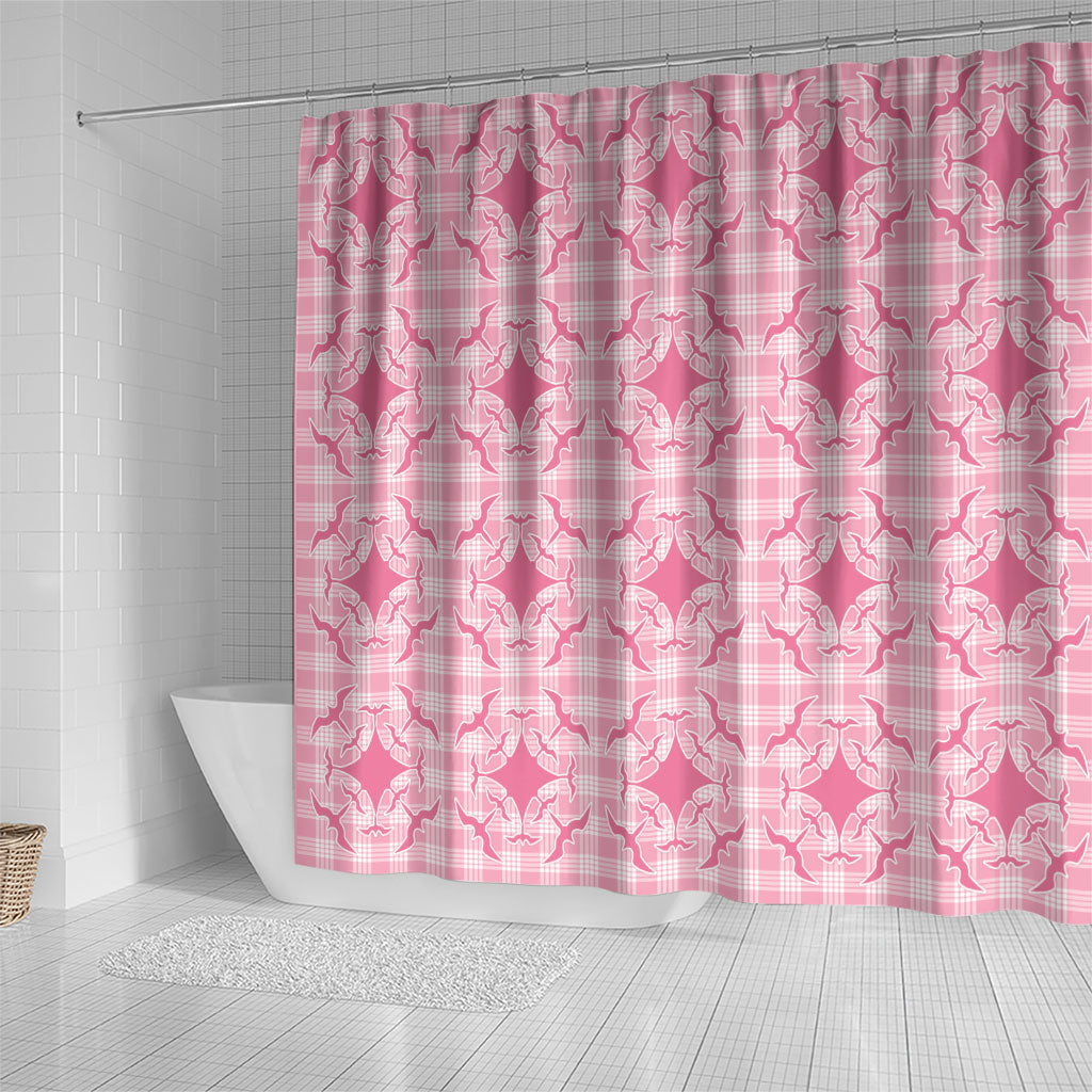 Alaka Hawaii Iwa Bird Palaka Motifs Shower Curtain LT14 - Polynesian Pride