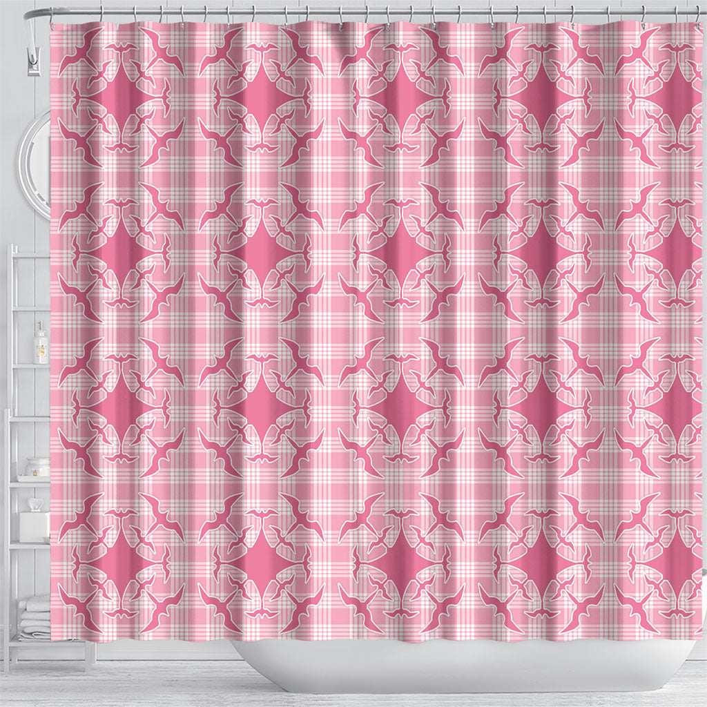 Alaka Hawaii Iwa Bird Palaka Motifs Shower Curtain LT14 - Polynesian Pride