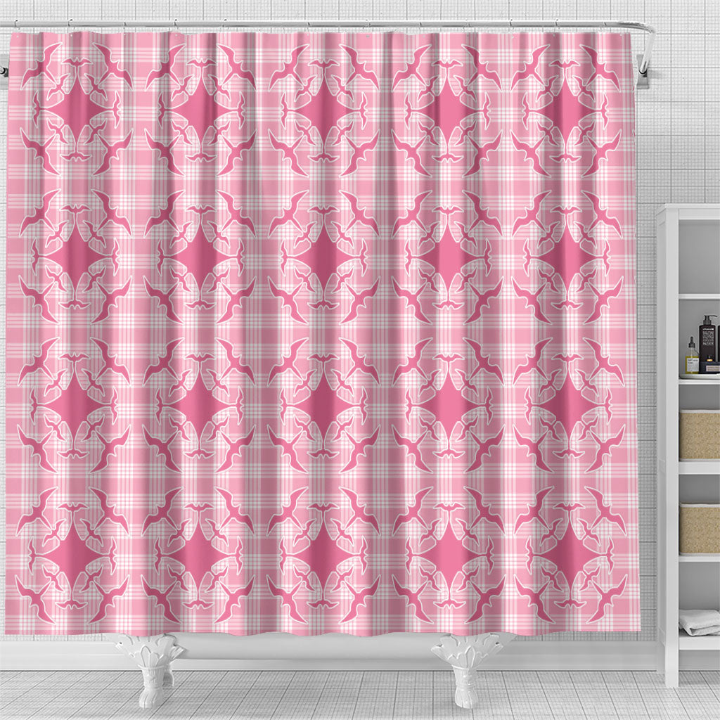 Alaka Hawaii Iwa Bird Palaka Motifs Shower Curtain LT14 - Polynesian Pride