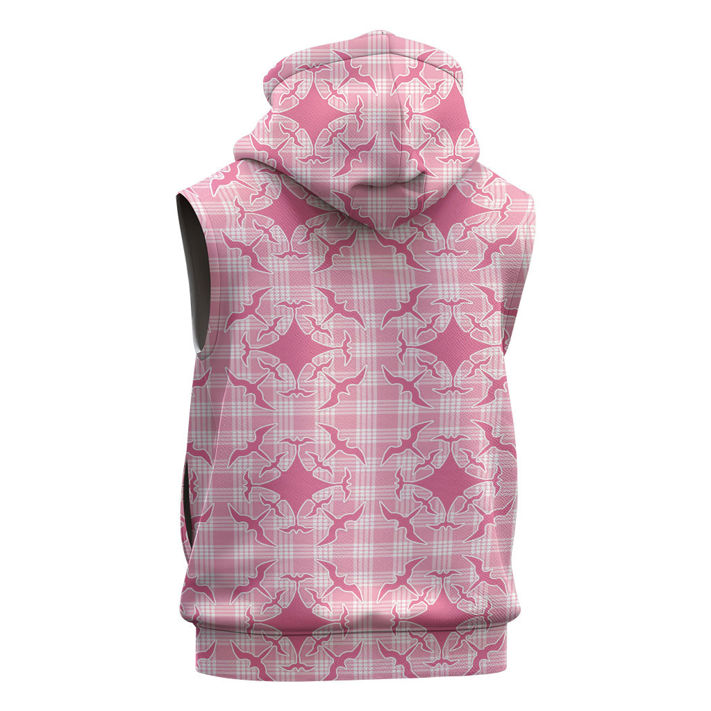 Alaka Hawaii Iwa Bird Palaka Motifs Sleeveless Zip Hoodie LT14 - Polynesian Pride