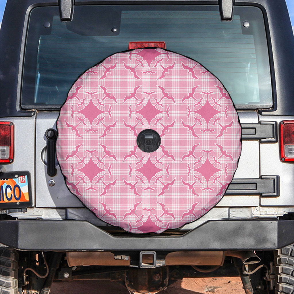 Alaka Hawaii Iwa Bird Palaka Motifs Spare Tire Cover LT14 Pink - Polynesian Pride