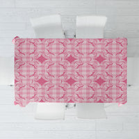 Alaka Hawaii Iwa Bird Palaka Motifs Tablecloth LT14 Pink - Polynesian Pride
