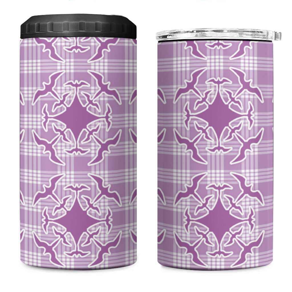 Poni Hawaii Iwa Bird Palaka Motifs 4 in 1 Can Cooler Tumbler