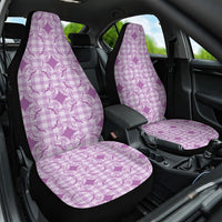 Poni Hawaii Iwa Bird Palaka Motifs Car Seat Cover LT14 One Size Purple - Polynesian Pride