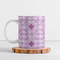 Poni Hawaii Iwa Bird Palaka Motifs Ceramic Mug LT14 Purple - Polynesian Pride