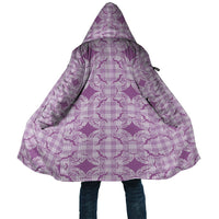 Poni Hawaii Iwa Bird Palaka Motifs Cloak LT14 Unisex Purple - Polynesian Pride