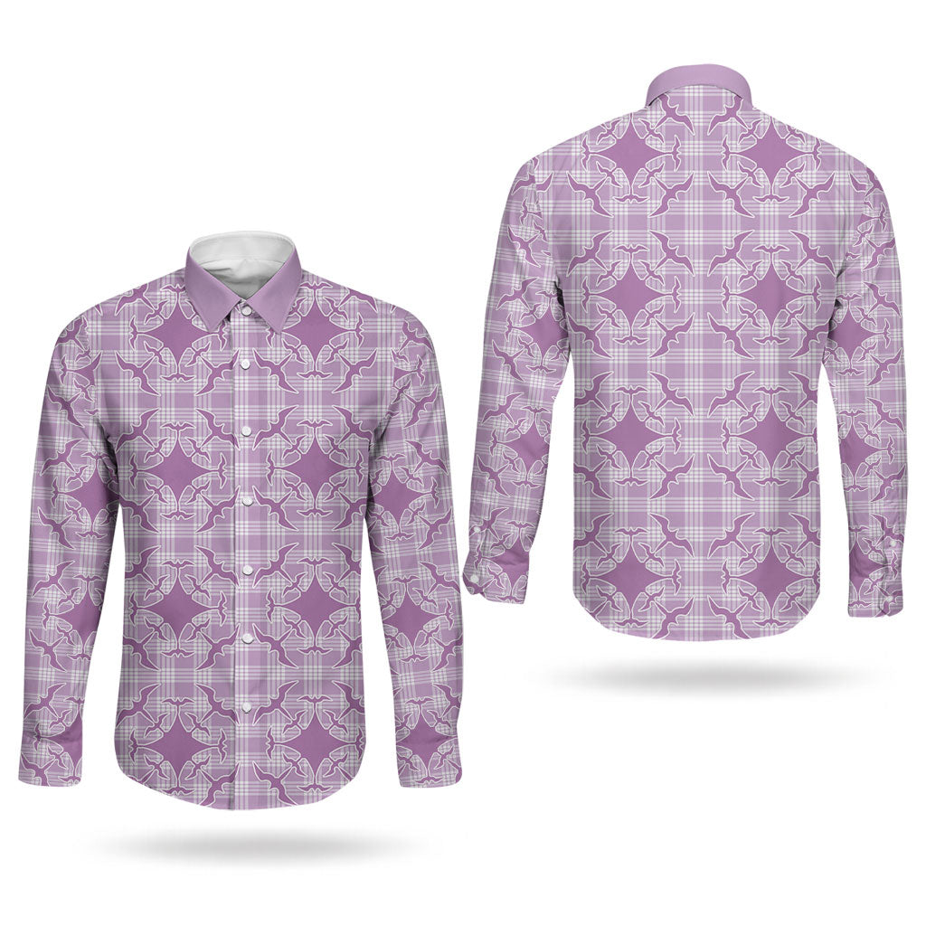 Poni Hawaii Iwa Bird Palaka Motifs Couples Matching Summer Maxi Dress and Long Sleeve Button Shirt LT14 - Polynesian Pride