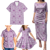 Poni Hawaii Iwa Bird Palaka Motifs Family Matching Puletasi and Hawaiian Shirt LT14 - Polynesian Pride