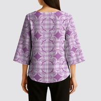 Poni Hawaii Iwa Bird Palaka Motifs Kimono Sleeve Blouse LT14 - Polynesian Pride