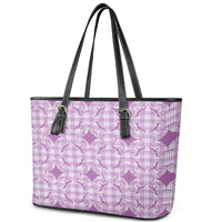 Poni Hawaii Iwa Bird Palaka Motifs Leather Tote Bag LT14 - Polynesian Pride