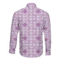 Poni Hawaii Iwa Bird Palaka Motifs Long Sleeve Button Shirt LT14 - Polynesian Pride