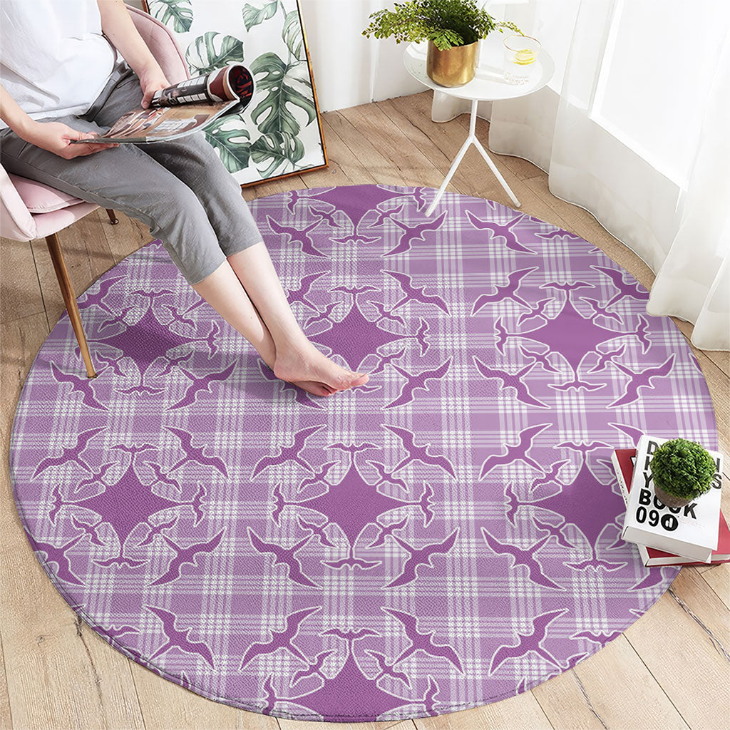 Poni Hawaii Iwa Bird Palaka Motifs Round Carpet LT14 - Polynesian Pride