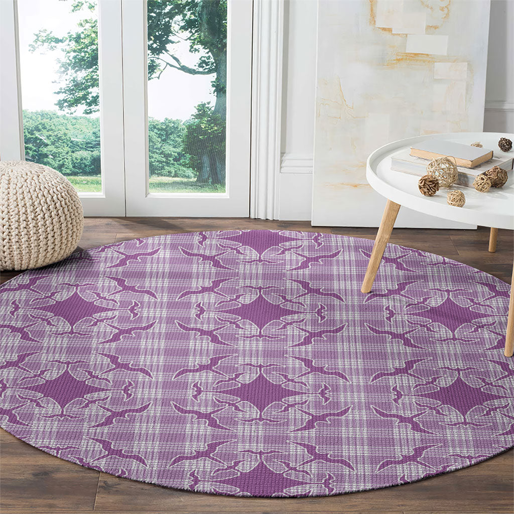 Poni Hawaii Iwa Bird Palaka Motifs Round Carpet LT14 - Polynesian Pride