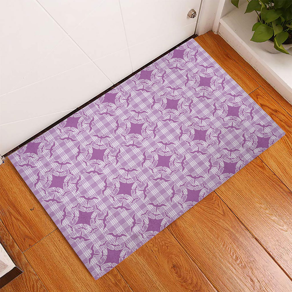 Poni Hawaii Iwa Bird Palaka Motifs Rubber Doormat LT14 - Polynesian Pride