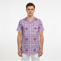 Poni Hawaii Iwa Bird Palaka Motifs Scrub Top LT14 - Polynesian Pride