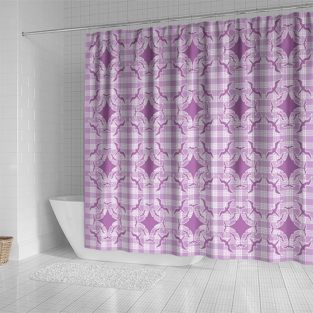 Poni Hawaii Iwa Bird Palaka Motifs Shower Curtain LT14 - Polynesian Pride
