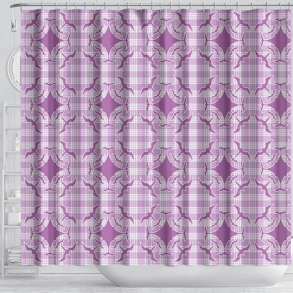 Poni Hawaii Iwa Bird Palaka Motifs Shower Curtain LT14 - Polynesian Pride