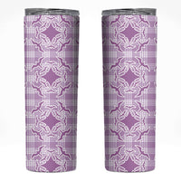 Poni Hawaii Iwa Bird Palaka Motifs Skinny Tumbler LT14 Purple - Polynesian Pride