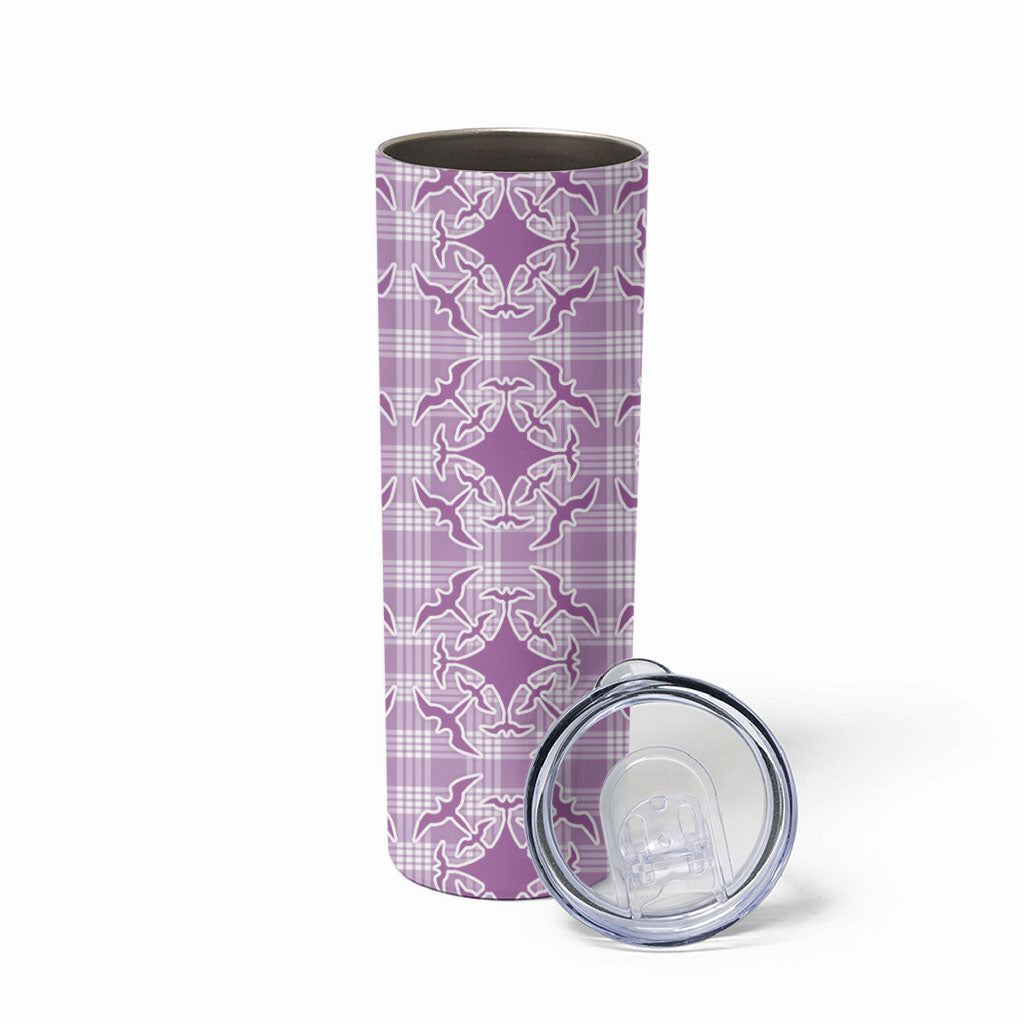 Poni Hawaii Iwa Bird Palaka Motifs Skinny Tumbler LT14 - Polynesian Pride
