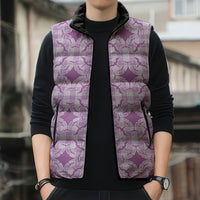 Poni Hawaii Iwa Bird Palaka Motifs Sleeveless Puffer Jacket LT14 - Polynesian Pride