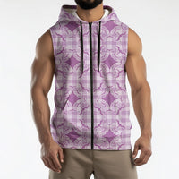 Poni Hawaii Iwa Bird Palaka Motifs Sleeveless Zip Hoodie LT14 - Polynesian Pride
