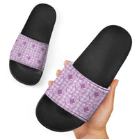 Poni Hawaii Iwa Bird Palaka Motifs Slide Sandals LT14 - Polynesian Pride