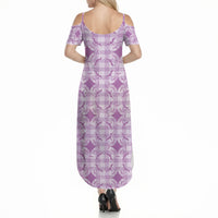 Poni Hawaii Iwa Bird Palaka Motifs Summer Maxi Dress LT14 - Polynesian Pride