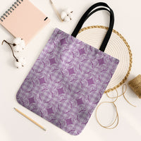 Poni Hawaii Iwa Bird Palaka Motifs Tote Bag LT14 Black Strap One Size Purple - Polynesian Pride