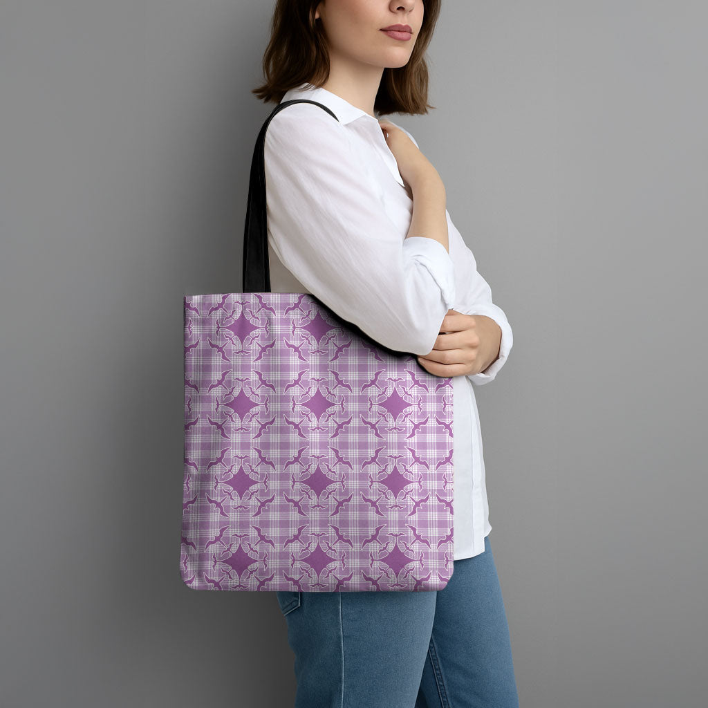 Poni Hawaii Iwa Bird Palaka Motifs Tote Bag LT14 - Polynesian Pride