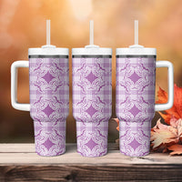 Poni Hawaii Iwa Bird Palaka Motifs Tumbler With Handle LT14 - Polynesian Pride
