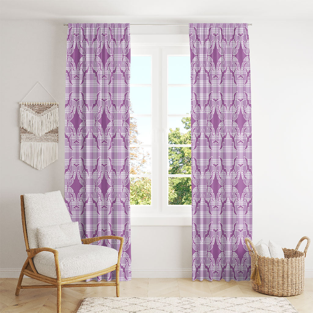 Poni Hawaii Iwa Bird Palaka Motifs Window Curtain LT14 - Polynesian Pride