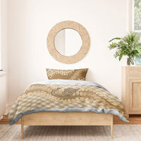 Makue Hawaii Cowboy Palaka Motifs Personalised Bedding Set Paniolo Festival Puakenikeni Lei LT14 - Polynesian Pride