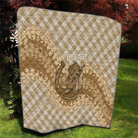 Makue Hawaii Cowboy Palaka Motifs Personalised Quilt Paniolo Festival Puakenikeni Lei LT14 - Polynesian Pride