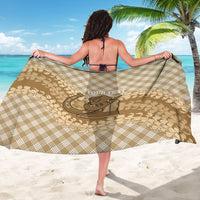 Makue Hawaii Cowboy Palaka Motifs Personalised Sarong Paniolo Festival Puakenikeni Lei LT14 - Polynesian Pride